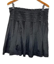 LEON MAX Limited Edition Women's Skirt Large Medium Black Silk Blend