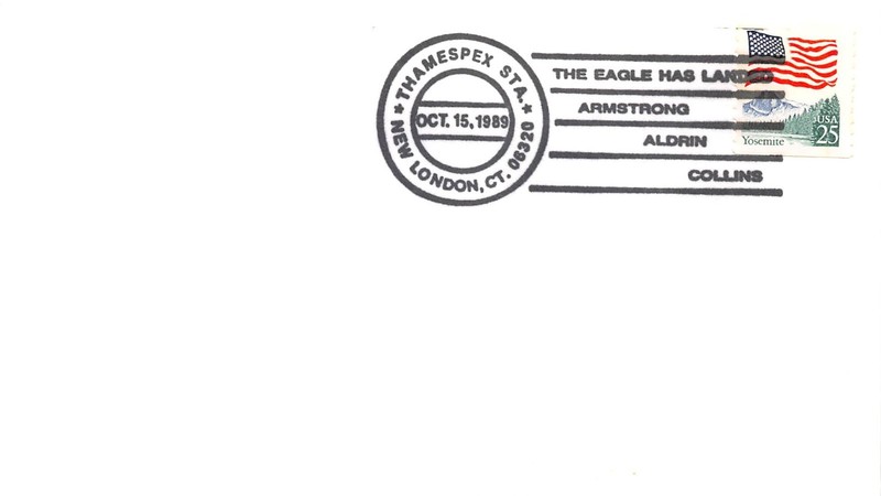 APOLLO 11 20th ANNIVERSARY THAMESPEX '89 SHOW CANCEL, NO CACHET SC #2280
