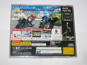 Manx TT Super Bike Sega Saturn Japan import +obi reg card flyer US Seller