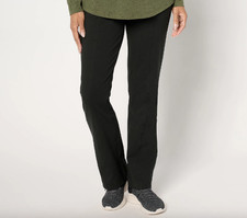 Denim  Co. Petite Duo Stretch Lightly Boot Pant , Black Sz PXS a673266