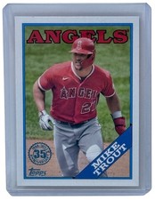 Mike Trout 2023 Topps 1988 Topps Baseball 35th Anniversary Parallel Card #T88-45
