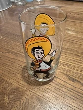 1975 Pepsi Collector Brockway Glass Tumbler Poncho's Ponchos Character Vintage