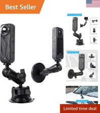 2 in 1 Suction Cup and Magnetic Camera Mount Stand Kit for Insta360 Series, C...