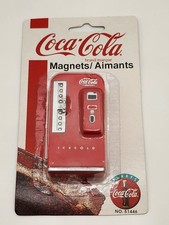Coca-Cola Vending Machine Refrigerator Magnet Original 1997 Red Silver Soda