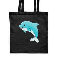 Borsa shopper 'Blue Baby Dolphin' classica nera (ZB00022826)