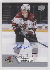 2020-21 Upper Deck AHL Auto Brayden Burke #96 Auto 0a4