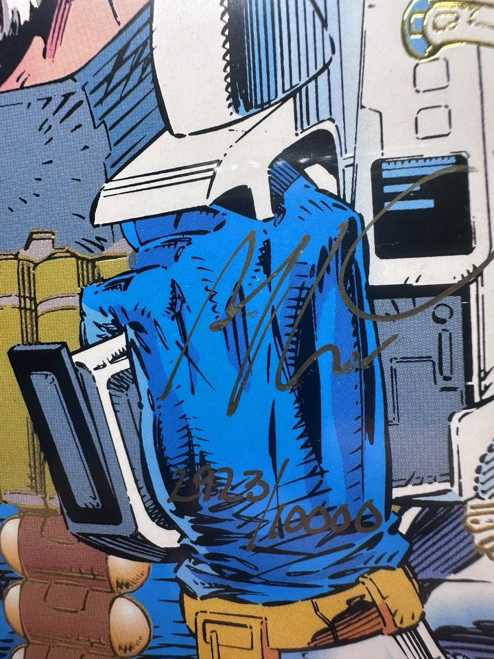 Cable #1 1993 signed by Art Thibert MARVEL COMICS 1ST ISSUE COA LIMITED - 10000 - Image 2 of 3