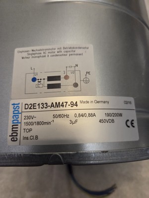 ebmpapst fan 230v