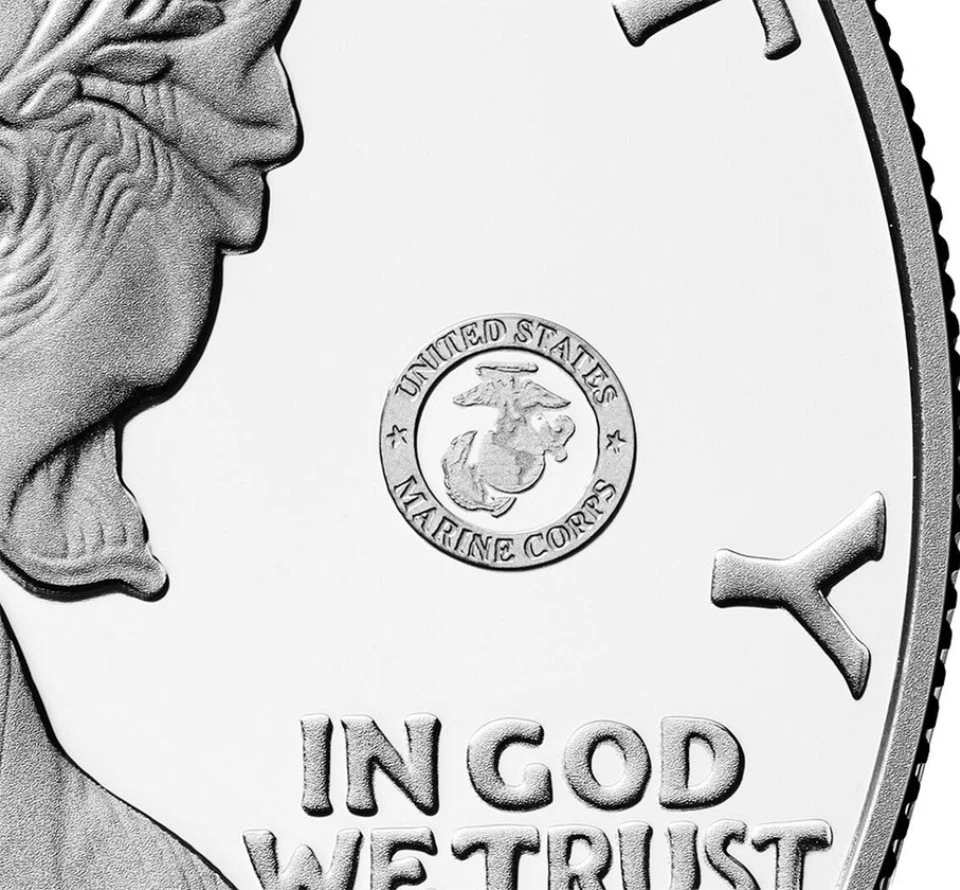 2025 P Silver Eagle US Marine Corp 250th Privy NGC PF69 preventa.! Foto 2 de 2