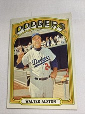 1972 Topps #749 Walter Alston Los Angeles Dodgers High Number  - Very Good Shape