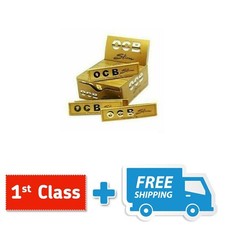 1 5 10 25 50 OCB GOLD Slim Premium One King Size Rolling Smoking Papers Genuine