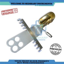 Abdominoplasty Retractor Plastic Surgery Instruments 4 x 4 Sharp Prong 200 x 60