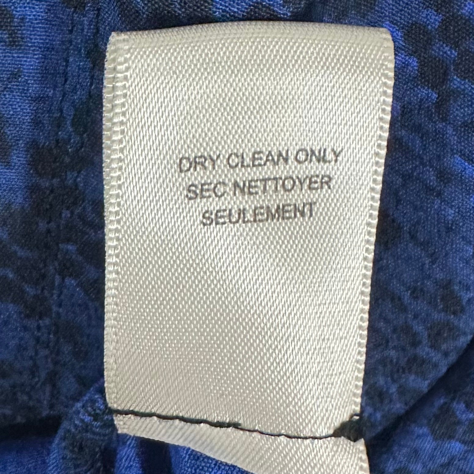 Rebecca Taylor Python Silk Combo Cobalt Blue Spli… - image 6