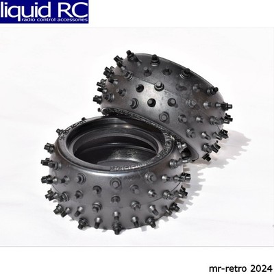 Tamiya 9805536 RC Rear Tires: Avante Black Special - 2 pieces