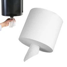 Perfect Stix 10" White Center Pull Paper Towels 2 Pack, 600 Sheets Per Roll