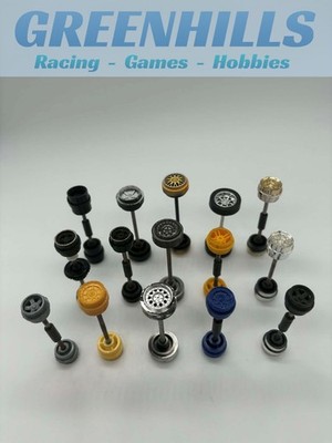 Greenhills Scalextric 15 gemischte Achsen & Räder - gebraucht - P10821
