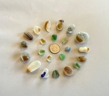 Genuine Beach Sea Bonfire Glass Unique Beautiful Colors Surf-tumbled Multi's