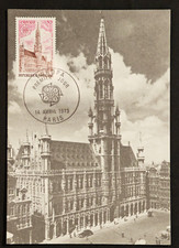 EUROPA, VILLE de BRUXELLE,HOTEL DE VILLE, CARTE FDC 1er jour 1973