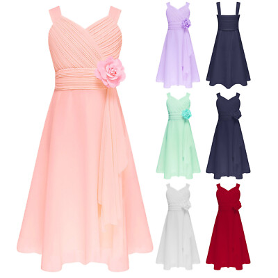 CHICTRY DE Mädchen Kleid Festlich Prinzessin Kleider Hochzeit Blumenmädchenkleid