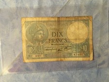 Banknote Frankreich 10 Francs 1939