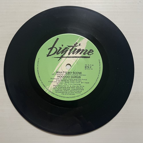 Hoodoo Gurus What’s My Scene Vinyl Record 7” 45 RPM BTS 2 Big Time 1987 - Picture 14 of 24