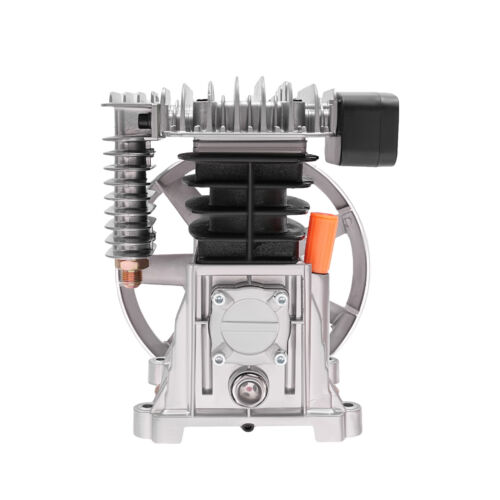 2HP 960RPM Air Compressor Pump Head Piston Compressor w/ 2 Cylinders Belt Pulley - Picture 7 of 16