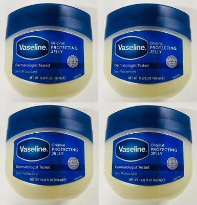 4 x Vaseline Original Skin Protecting Petroleum Jelly 450ml.