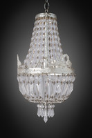 Deckenlampe LüSter Shabby Chic Kristallleuchte Kronleuchter Silber Deckenleuchte