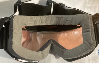SMITH Unisex Black Goggles with Amber Lens NEW Smith Ski Snowboard Goggles BLACK with Amber Semi  main image 4