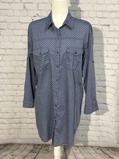 Love Fire Woman’s Long Sleeve Polka Shirt Dress Size M
