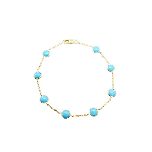 Vintage Egyptian Revival Gold Tone Chain Belt Turquoise Yellow Coral Cabochons This unmarked vintage Egyptian revival gold tone... | Depop main image 4