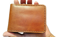 Premium Handmade Leather Wallet - Timeless Elegance, Customizable Engraving