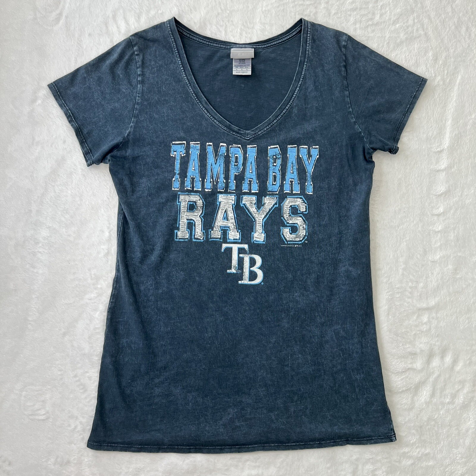Genuine Merchandise Tampa Bay Rays Acid Wash Short Sl… Gem