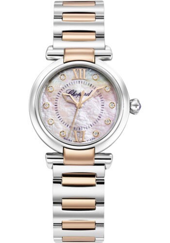 CHOPARD 18K GOLD STEEL DIAMOND IMPERIALE WATCH
