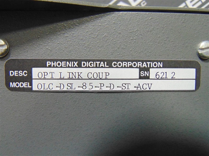 Acoplador de enlace óptico Phoenix Digital Corporation OLC-DSL-85-P-D-ST-ACV USADO Foto 4 de 4