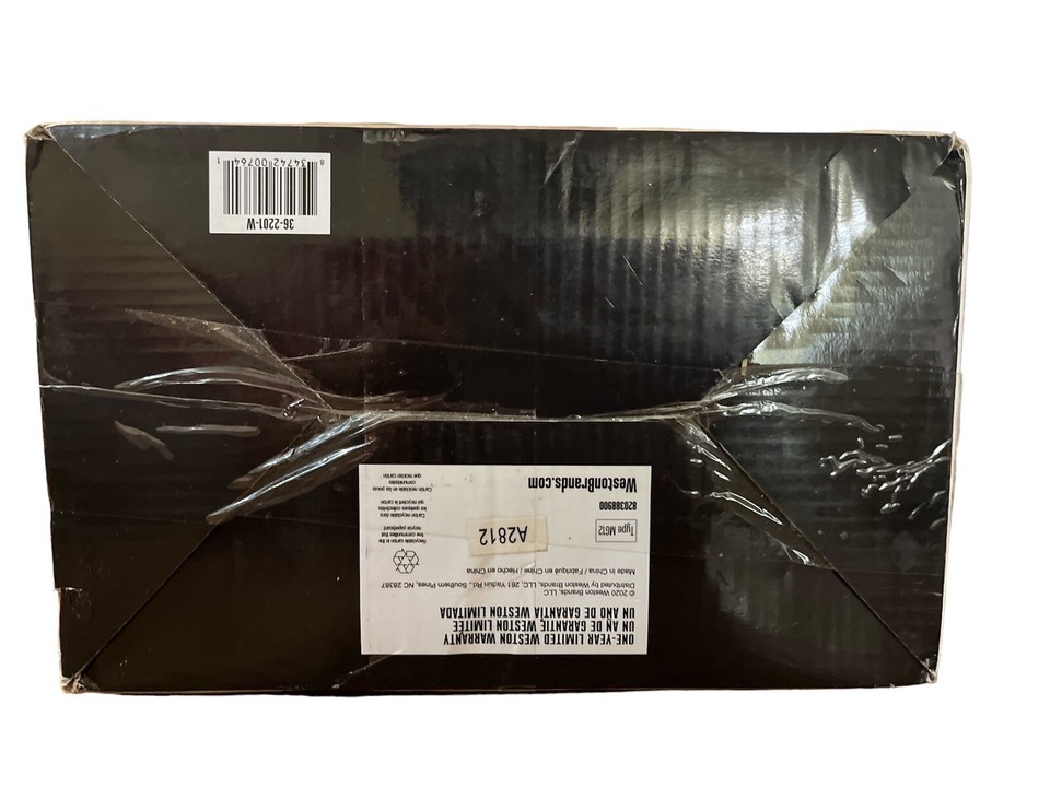 WESTON 22 TINNED MANUAL MEAT GRINDER & SAUSAGE STUFFER With