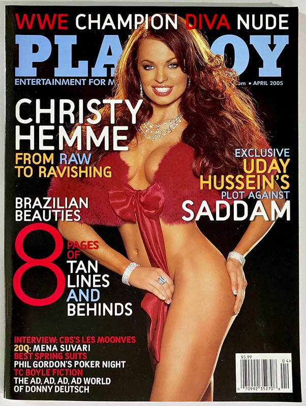 Playboy April 2005 - Courtney Rachel Culkin, Christy Hemme, Leslie Moonves - NM