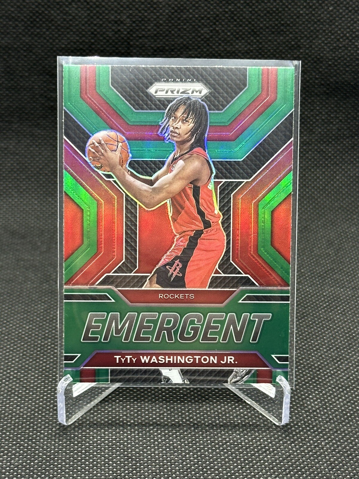 2022-23 TyTy Washington Jr. #18 Panini Green Prizm Emergent