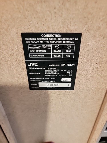 JVC SP-HXZ1 Twin Hyper Power Drive Subwoofers, Speakers Pair 55-130 Watts Workin - Picture 18 of 18