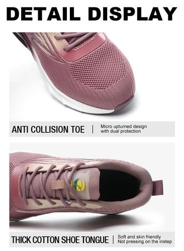 Damen Stahlkappe Sicherheitsschuhe Leichte Schutzschuhe S3 Sneaker Arbeitsschuhe - Bild 24 von 33