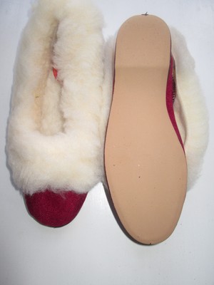 full fur collar slippers
