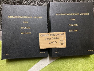 Militargeographische Angaben über England Textheft - Berlin 1940 - VERY RARE!