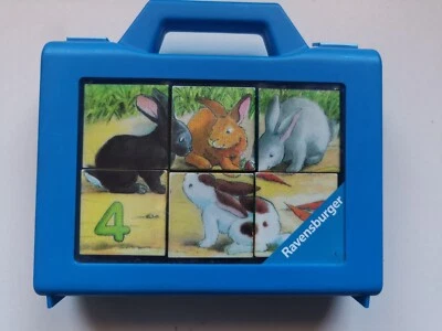 Juego puzle Ravensburger "Contando los números" 6 cubos animales 2002 + 2 años - Imagen 1 de 4