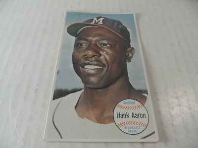 7A-96 1964 Topps Giant BASEBALL CARD # 49 Hank Aaron MILWAUKEE