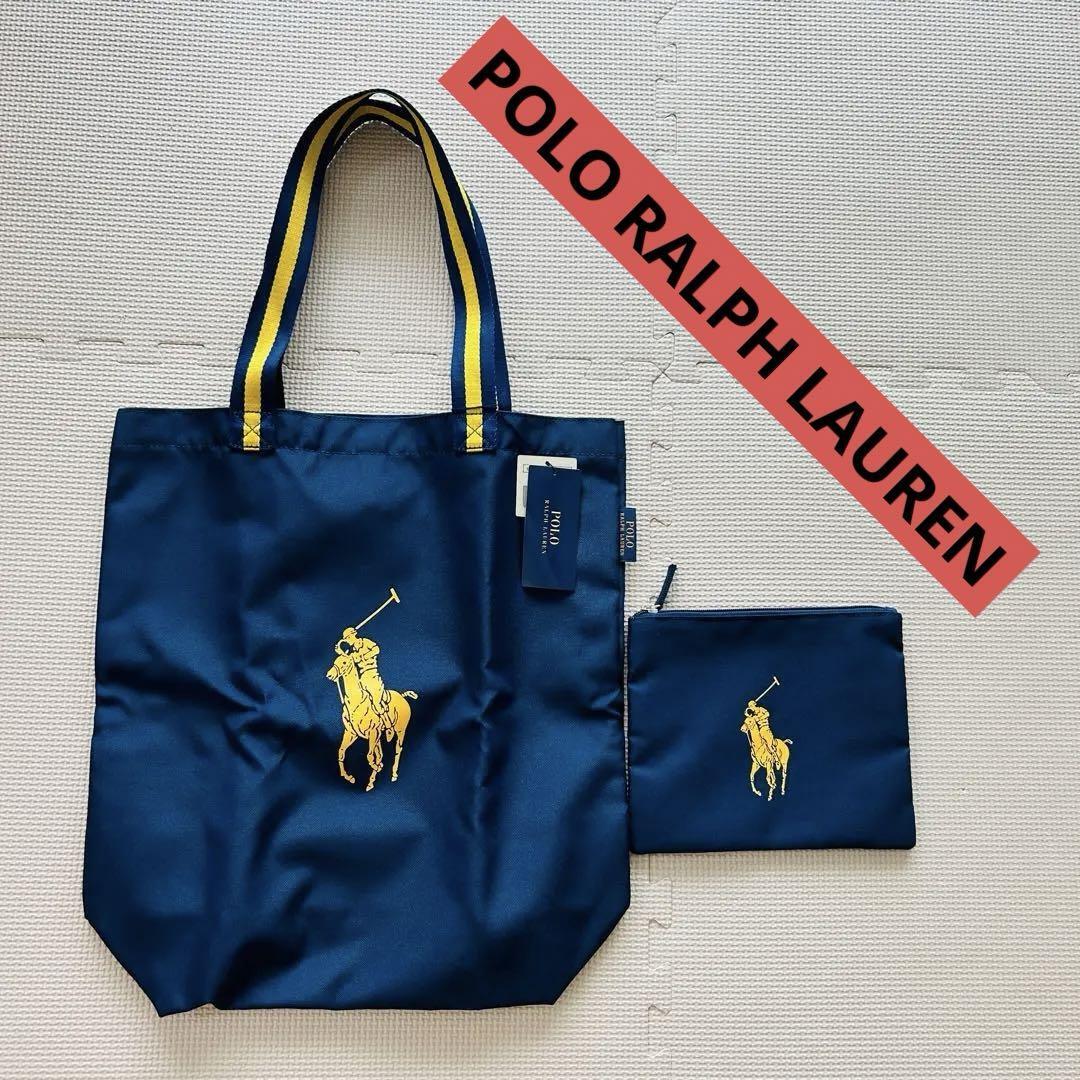 Ralph Lauren Eco Bag Tote Tracolla Navy Big Pony Con Etichetta Edizione Limitata Iconica