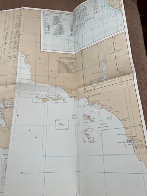 南美波ページ Nautical Chart Catalog 2 Pacific Coast Hawaii Guam April 1979 | eBay