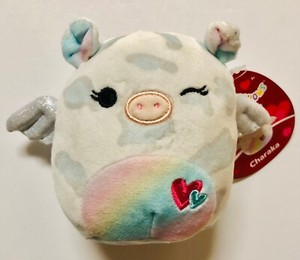 Squishmallows Valentine Charaka the Pig 4.5" Plush Brand New