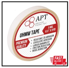 APT, UHMW (Ultra-high Molecular Weight) Polyethylene Tape, Resists Abrasion, Imp