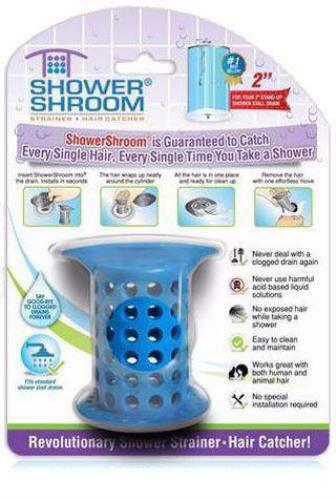Attrape-cheveux ShowerShroom Pour Douche - Gris - Adapté Aux Drains Standard De 5.1 Cm (2 Pouces) - Solution Anti-bouchons Sans Produits Chimiques