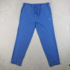 Mack Weldon Ace Sweatpants Men’s XL Blue Drawstring Cotton Stretch Joggers